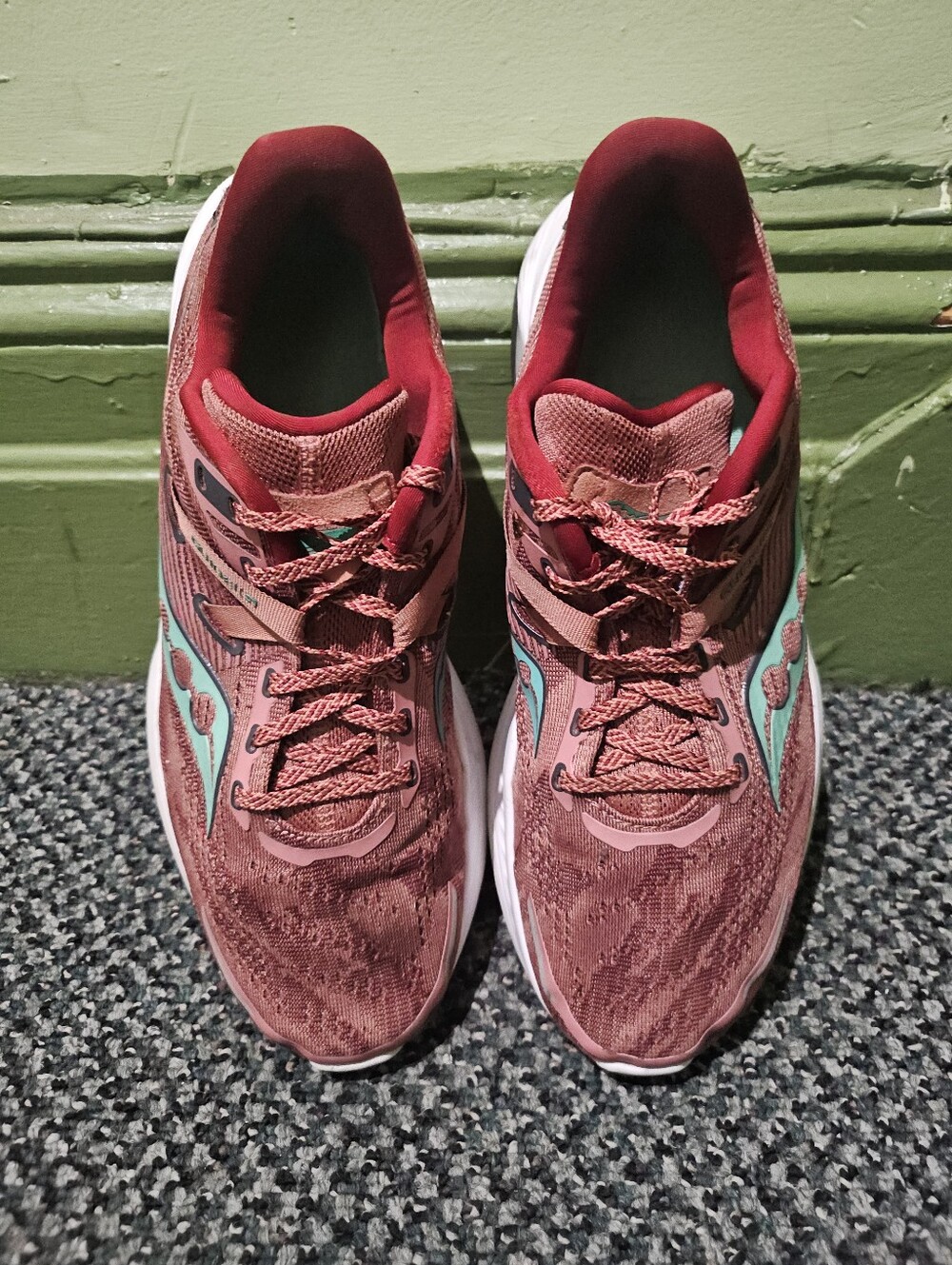 Saucony Women's Running Shoes - Rose Pink with Aqua Accents